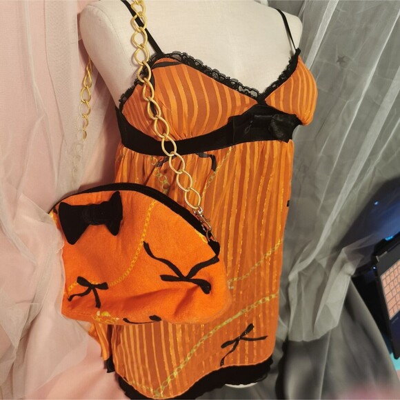 Glamorous Jane Red Outfit Set Women's Sz Size Small Dress Purse Agejo Gyaru Rare - Picture 10 of 14